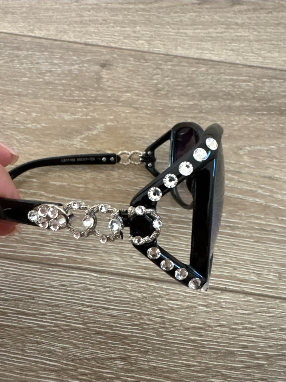 Swarovski Black Women's Oversized Sunglasses with Gradient Lenses